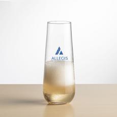 Stevenson Stemless Flute - 8oz - Imprinted - Champagne Glasses