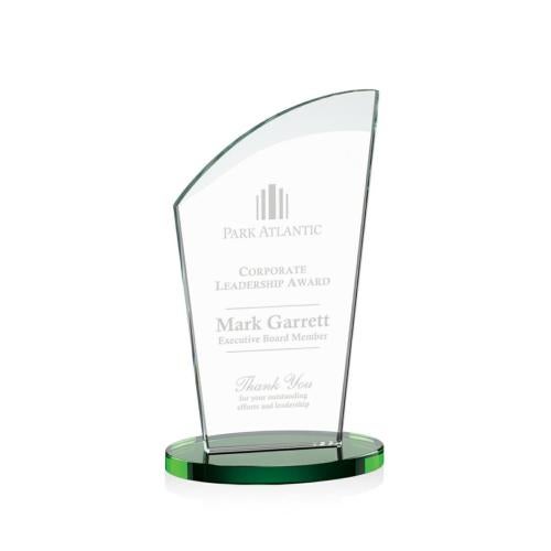 Awards and Plaques - Crystal Trophies - Darling Green Peaks Crystal Trophy