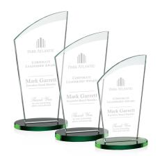 Darling Green Peaks Crystal Trophy - Crystal Trophies