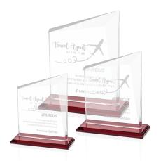 Saucedo Red Peaks Crystal Trophy - Crystal Trophies