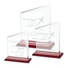 Saucedo Red Peaks Crystal Trophy - Crystal Trophies