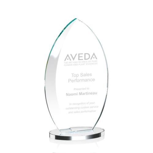 Awards and Plaques - Crystal Trophies - Vernon Clear Flame Crystal Trophy