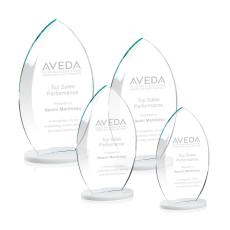 Vernon Fagan Flame Crystal Trophy - Crystal Trophies