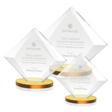 Cronin Amber Crystal Trophy - Crystal Trophies