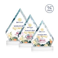 Apex Full Color on Alberton Base Fagan Crystal Trophy - Crystal Trophies