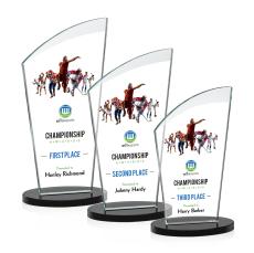 Darling Full Color Black Peaks Crystal Trophy - Crystal Trophies