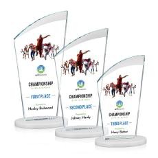 Darling Full Color Fagan Peaks Crystal Trophy - Crystal Trophies