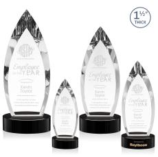 Fortier on Base Black Peaks Crystal Trophy - Crystal Trophies