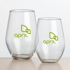 Presley Stemless Wine - 11.5oz/19oz - Imprinted - Wine Glasses