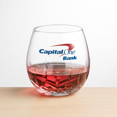 Custom Barware Glasses - Wine Glasses - Napier Stemless Wine - Full Color