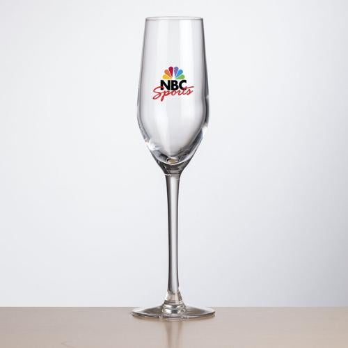 Custom Barware Glasses - Champagne Glasses - Richter Flute - Full Color