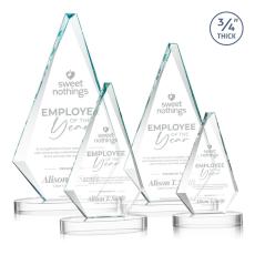 Crowell on Alberton Base Starfire Crystal Trophy - Crystal Trophies