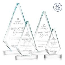 Crowell on Alberton Base Starfire Crystal Trophy - Crystal Trophies