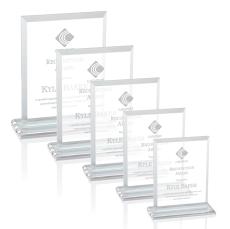 Villa Clear Rectangle Crystal Trophy - Crystal Trophies