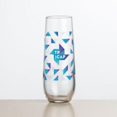 Stroud Stemless Flute - Full Color - Champagne Glasses