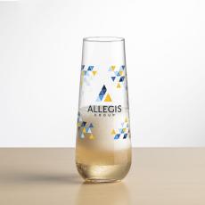 Stevenson Stemless Flute - 8oz - Full Color - Champagne Glasses