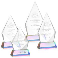 Shelton on Helton Base Prismatic Crystal Trophy - Crystal Trophies