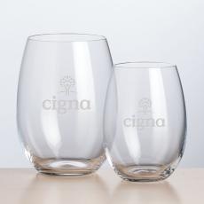 Randolph Stemless Wine - Deep Etch - Wine Glasses