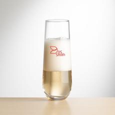 Oleary Stemless Flutes - Imprinted - Champagne Glasses