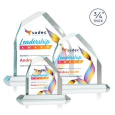 McDonald Peak Full Color Clear Peaks Crystal Trophy - Crystal Trophies