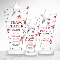 Mantella Chrome Star Full Color Fagan Polygon Crystal Trophy - Star Trophies