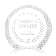 Rossini Circle Crystal Trophy - Crystal Trophies
