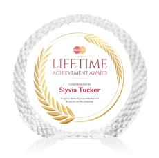 Rossini Full Color Circle Crystal Trophy - Crystal Trophies