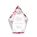 Barron Red Polygon Crystal Trophy