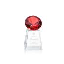 Medium Diamond Ruby Crystal Trophy