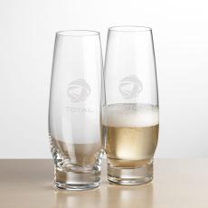 Hayden Stemless Flute - Deep Etch - Champagne Glasses