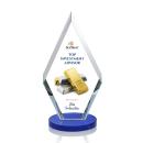Fitzgerald Full Color Blue Crystal Trophy