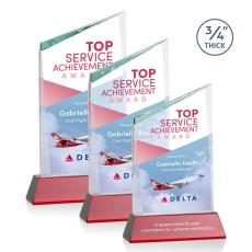 Brito Full Color on Helton Red Peaks Crystal Trophy - Custom Trophies