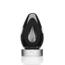Newsome Tear Drop on Clear Base Glass Trophy