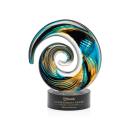 Gleason on Lockwood Black Circle Glass Trophy