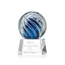 Truong on Small Crystal Base Clear Globe Glass Trophy
