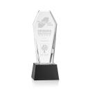 Thorpe Towers on Base- Black Crystal Trophy