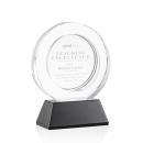 Napier on Base Black Circle Crystal Trophy