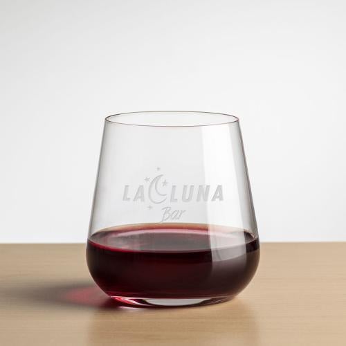 Custom Barware Glasses - Wine Glasses - Cooley Stemless Wine - Deep Etch