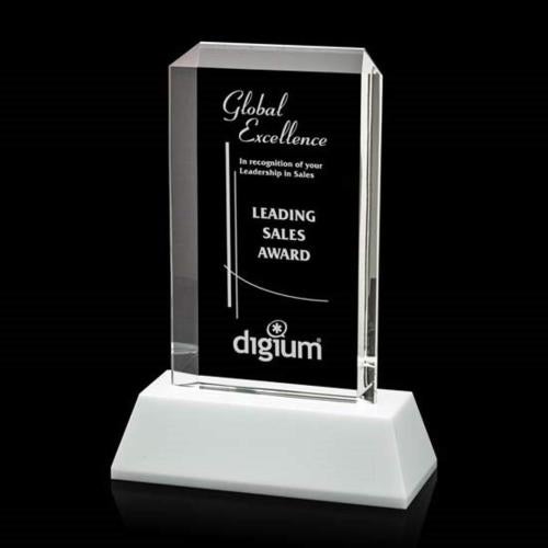 Awards and Plaques - Crystal Trophies - Malone Fagan Towers Crystal Trophy