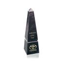Groove Marble Black Obelisk Stone Trophy