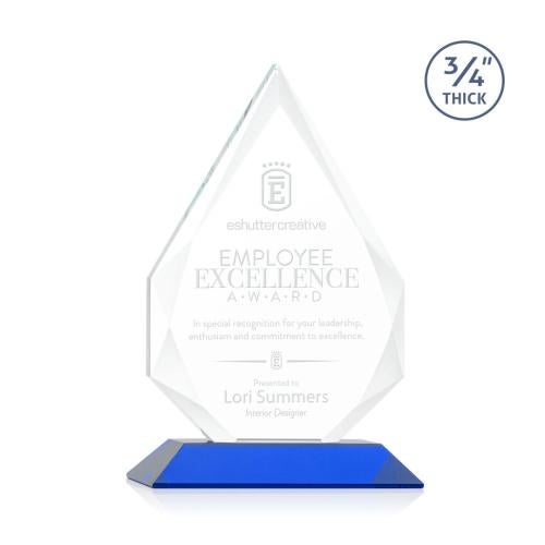 Awards and Plaques - Crystal Trophies - Archer Blue Peaks Crystal Trophy