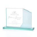 Marsh Jade Rectangle Glass Trophy