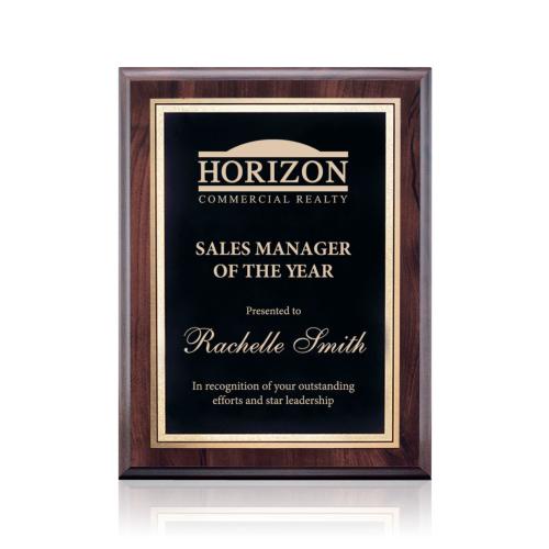 Awards and Plaques - Wall Plaque Awards - Fisher Stark - Cherry/Black
