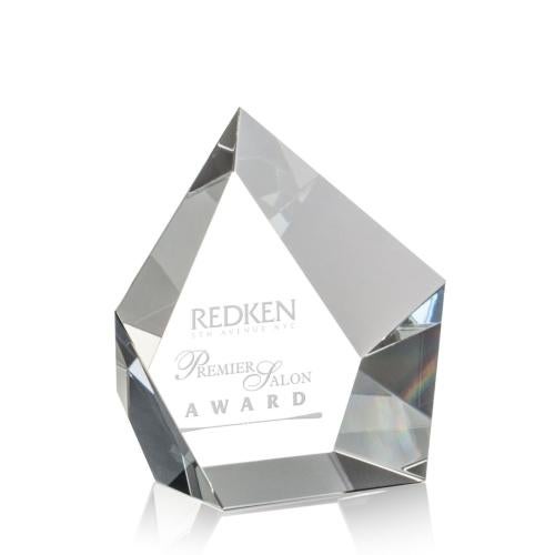 Awards and Plaques - Crystal Trophies - Ernst Polygon Crystal Trophy