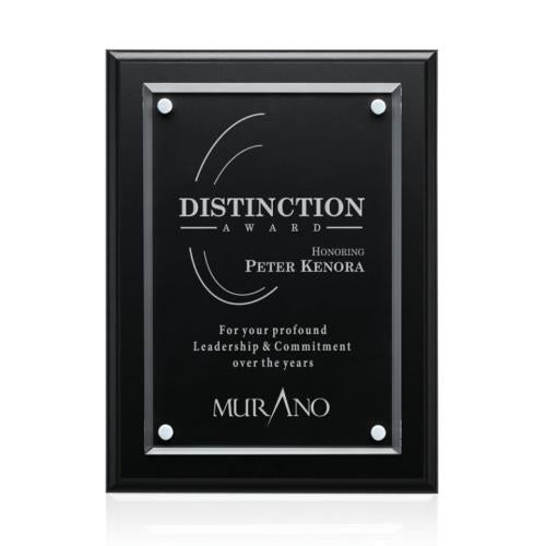 Awards and Plaques - Wall Plaque Awards - Hutton - Black Finish