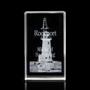 Small 3D Rectangle Crystal Trophy