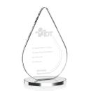 Moyer Clear Tear Drop Crystal Trophy