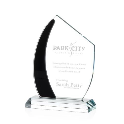 Awards and Plaques - Crystal Trophies - Cantrell Black Peaks Crystal Trophy