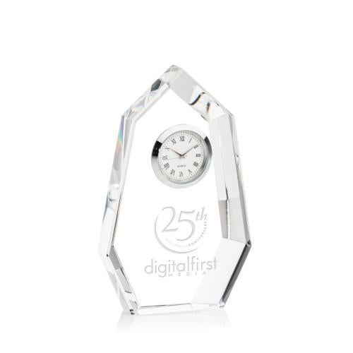 Awards and Plaques - Crystal Trophies - Crystal Clocks - Goodwin Clock