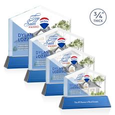 Employee Gifts - Realtor Full Color on Helton Blue Peaks Crystal Trophy